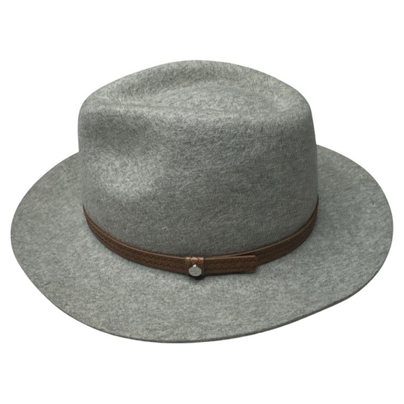 Kooringal Wool Felt Gray Kallie Safari Fedora Hat OS - Picture 12 of 13